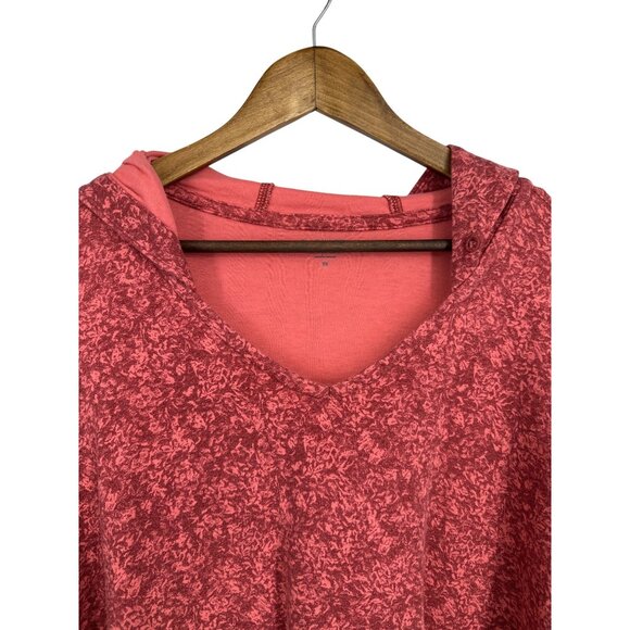 Athleta Women's Sundown Alliance Pink Print Long Sleeve Hoodie Size 3X - Picture 2 of 9